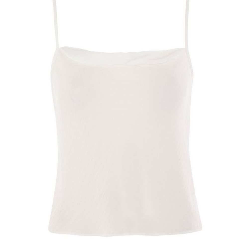 Topshop White Cowl Neck Cami - Picture 2 of 8